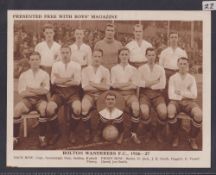 Trade cards, Boys Magazine, 19 x G sized Football Teams HB146/6 1926/27 (set 5 cards), HB146-5