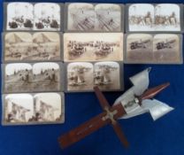Stereoscopic Viewer and 57 Victorian and Edwardian cards showing The Great Pyramid and The Sphynx,