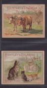 Trade cards, Huntley & Palmers, Animals 'P' size (Back in blue, all headed 'Expositions