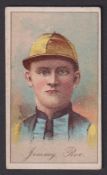 Cigarette card, USA, Buchner, Jockeys, type card 'M' size, Jimmy Rowe (gd) (1)
