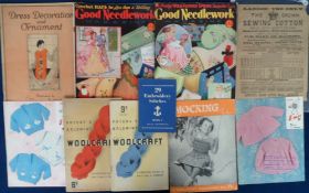 Knitting and Crochet Patterns, approx. 100 vintage patterns to include children's, babies, smocking,