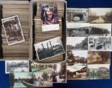 Postcards, a large collection of approx. 2000 cards, a mixture of UK and foreign topographical,
