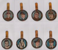 Trade issue, Boys Magazine, Lapel Badges, (Metal) Well Known Men, (set of 8) inc. Baden Powell,