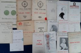 Theatre Programmes, a collection of approx. 300 programmes dating from 1890s-1930s to include His/
