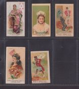Cigarette cards, Overseas issues, 5 type cards, Bukhsh Ellahie Beauties p/c, Murai 2 types including