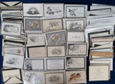 Ephemera, In Memoriam Cards, a selection of approx. 100 mostly Victorian mourning cards (gen gd)