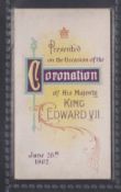 Cigarette card, Imperial Tobacco Co, Coronation Folder, 1902 (King Edward VII) (gd) (1)