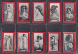 Cigarette cards, Wills Overseas, Actresses ALWICS (Green non descriptive net backs), 53 cards (a few