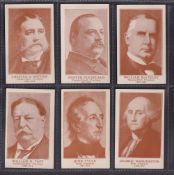 Trade cards, USA, Weber Bros., Presidents of the United States, 6 cards, Chester A. Arthur, Grover