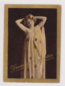 Cigarette card, T E Yeomans, Beauties, 'M' size, Ref H284 card no 18 (gd)