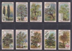 Cigarette cards, Gallaher Woodland Trees Series (set 100 cards) (gd)