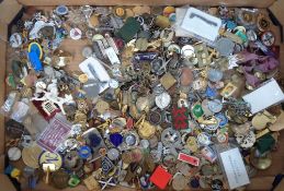Badges, Coins and Medals, 100s items of various ages to include Scouting, Military, Masonic,