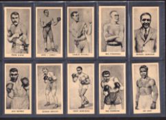 Trade cards, Boxing, Cartledge Famous Prize Fighters includes Joe Louis, John L Sullivan etc (set 50