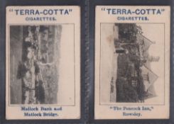 Cigarette cards, E Robinson & Sons Ltd, Derbyshire and the Peak, 2 cards, 'Matlock Bank and