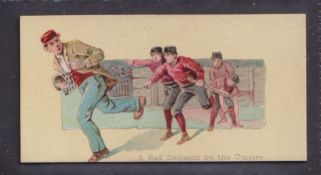 Cigarette card, USA, Duke, Perilous Occupations type card, Bad Decision by the Umpire (Baseball