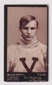 Cigarette card, USA, Mayo, College Football Stars, type card, Murphy, Yale, (minor corner knocks,