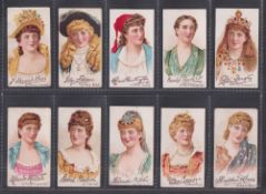 Cigarette cards, Lambert & Butler, Actresses & Their Autographs (Wide, Tobaccos) (set, 10 cards) (