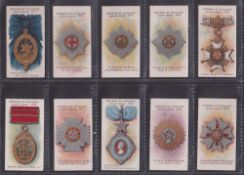 Cigarette cards, Taddy, Orders of Chivalry (Second Series) (set, 25 cards) (gd/vg)