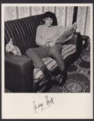 Football autograph, George Best, Manchester United, 8 x 10” black & white photo taken from an