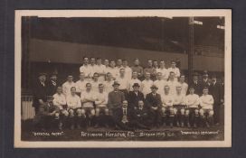 Football postcard, Tottenham Hotspur, 1919-1920 photographic card by Crawford of Edmonton (gd) (1)