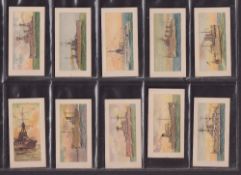 Cigarette cards, Godfrey Phillips, Evolution of the British Navy (set 50 cards including scarce