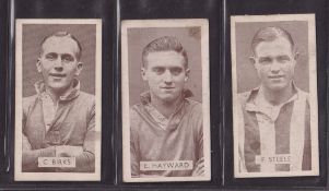 Trade cards, Football Swettenham's Popular Stoke & Port Vale Players, 3 cards numbers 13, 21, 23 (