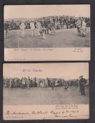 Golf postcards, two Wrench Series printed cards, The Late Mr. F.G. Tait (Amateur Champion 1896 &