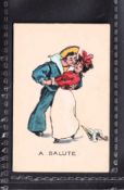 Cigarette card, R Mason, Naval & Military phrases (no border), type card, A Salute (gd)