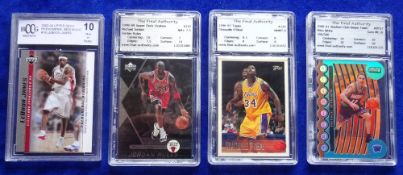 Trade cards, USA, Sports issues, Basketball, 4 professionally graded cards Beckett 2003-04 Upper