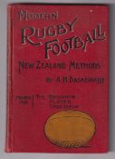 Rugby book, 'Modern Rugby Football New Zealand Methods’ by AH Baskerville, 1907, sought after