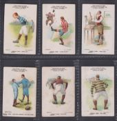 Cigarette cards, Clarke's, Sporting Terms, Football Terms, six cards, 'A High Kick Off', 'Dark