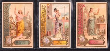 Trade cards, Liebig, 5 sets all German language S320, S335, S337, S341, S350 (a small number of
