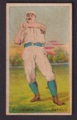 Cigarette card, USA, Buchner, Baseball Players, type card 'M' size, Richardson, Left Field