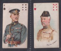 Cigarette cards, India, Star Tobacco Co, Heroes of the Transvaal War, (p/c inset), 2 cards, Maj.