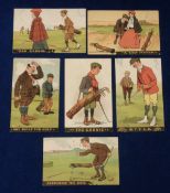 Golf postcards, artist drawn Comedy by Millar & Lang from the National Series 118 (pu 1904 (3), gen.