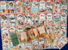 Advertising, French Advertising cards, 55 cards to comprise Belle Jardiniere (42) and Chocolat de la