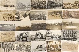 Postcards, Military, a selection of approx. 70 mixed military cards, mostly RPs of groups of
