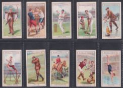 Cigarette cards, Mitchell's, Sports, (set, 25 cards) inc. Golf, Cricket, Boxing etc (gd)