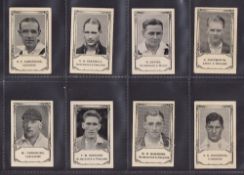 Trade cards, Cricket, Barratt, Famous Cricketers 1932 unnumbered, 23 cards (couple fair gen gd/vg)