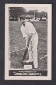 Cigarette card, Cohen Weenen & Co, Heroes of Sport, type card, Cricket, Easby, (vg) (1)