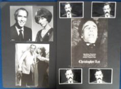 Entertainment, Christopher Lee, a collection of memorabilia to include large format colour film