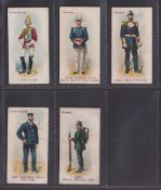 Cigarette cards, Wills, Soldiers and Sailors (Grey back), 5 cards Great Britain (2), 1st Life