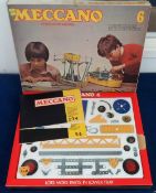 Toys, Meccano, 2 sets to comprise Set 6 Standard Range, box shows some light wear but contents still