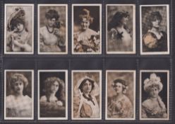 Cigarette cards, Australia, Sniders & Abrahams, Actresses TALMA, White Borders (all 14 cards of this