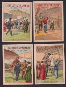 Trade cards, Huntley & Palmers, Aviation, 'P' size (blue back, captions in French, all headed '
