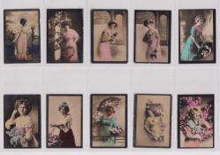 Cigarette cards, Cuba, Henry Clay & Bock, 'Targeta Postal', Photo Series 3, Unmarked, back in brown,