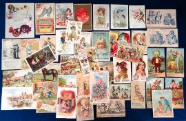 Trade cards, USA, approx. 45 Sewing-related cards, all 1890/1900's, various issuers inc. Standard