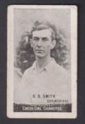 Cigarette card, Cohen Weenen & Co, Heroes of Sport, type card, Footballer, G O Smith,