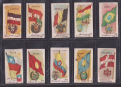 Cigarette cards, South America, Jose Leon (Argentina), National Flags & Arms, 26 different cards (