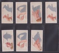 Cigarette cards, F J Smith, 47 cards, various series, Shadowgraphs (7, all the different brands),